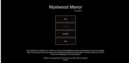 Mystwood Manor 0.1.1c Game Walkthrough Download for PC Android