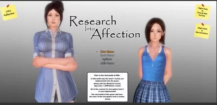 Research Into Affection 0.7.1.0 Download Game Walkthrough for PC